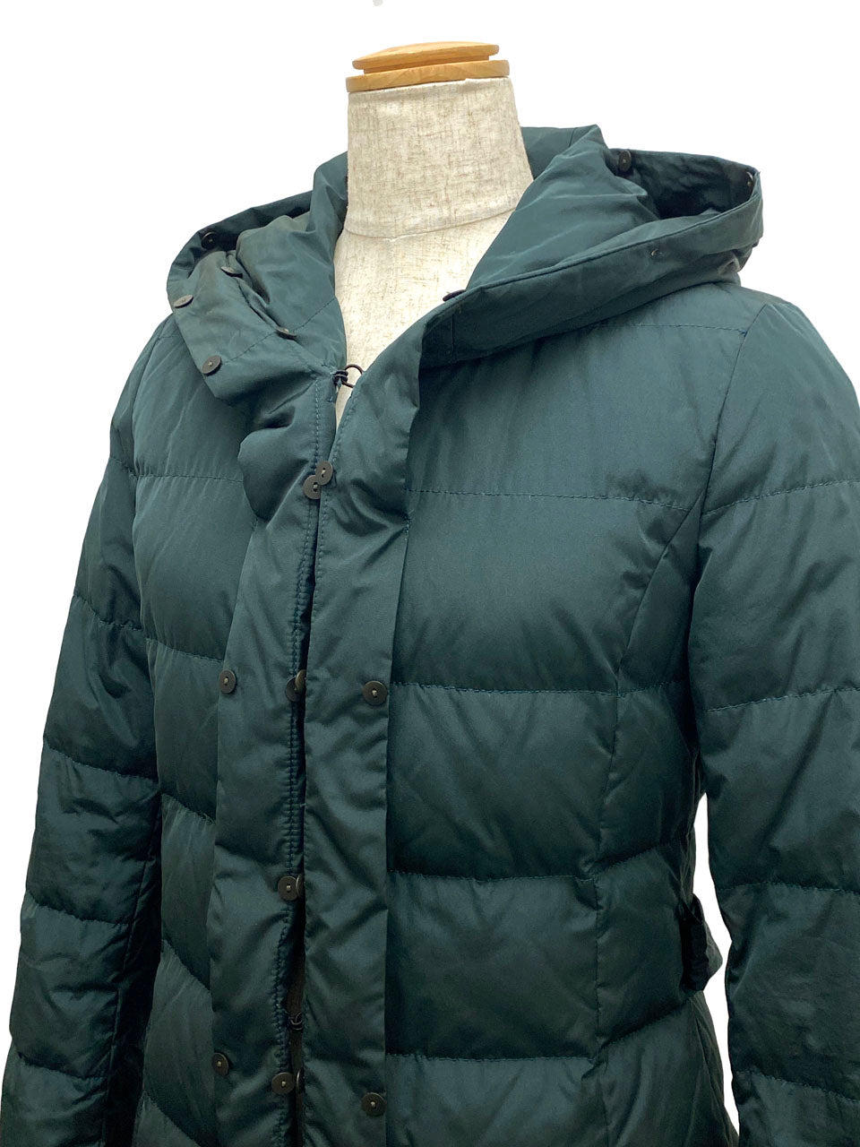 デュアルビュー/フード付きダウンコート