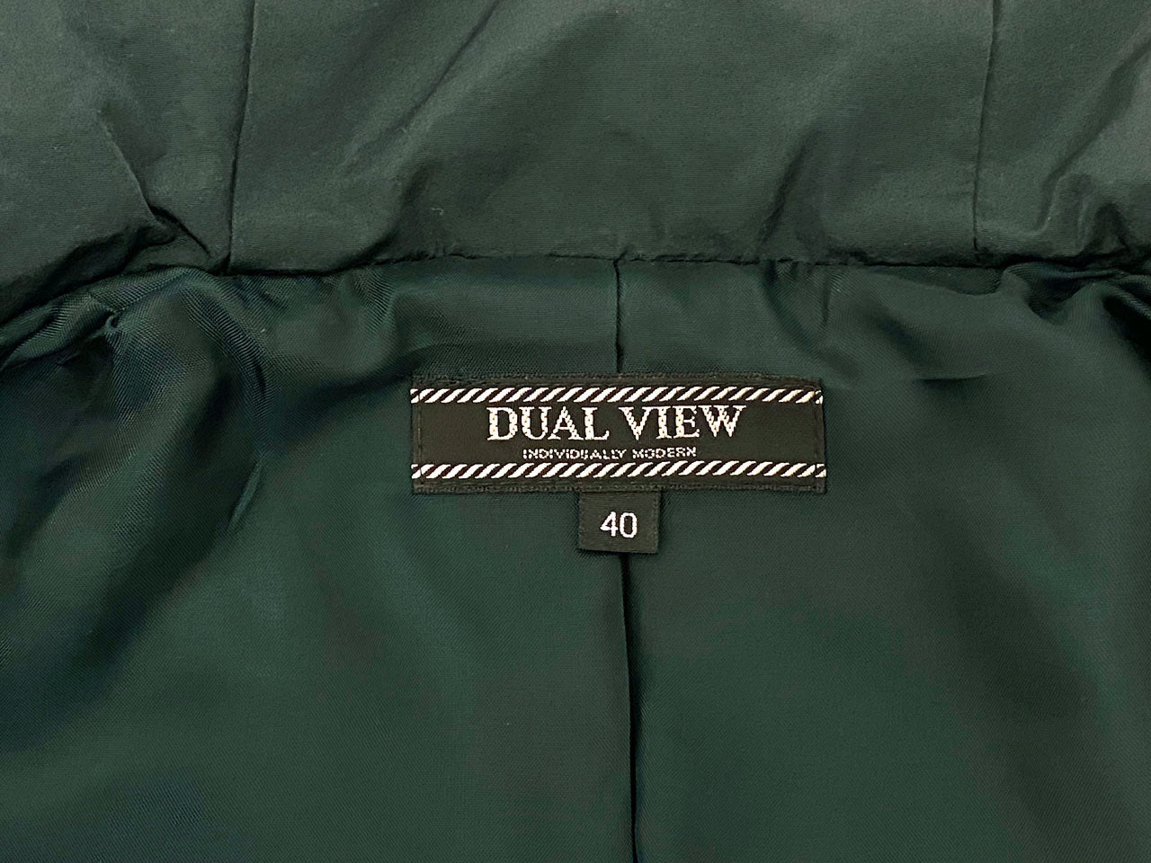 デュアルビュー/フード付きダウンコート