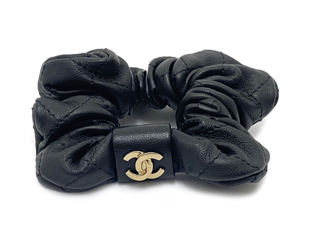 シャネル/レザー シュシュ