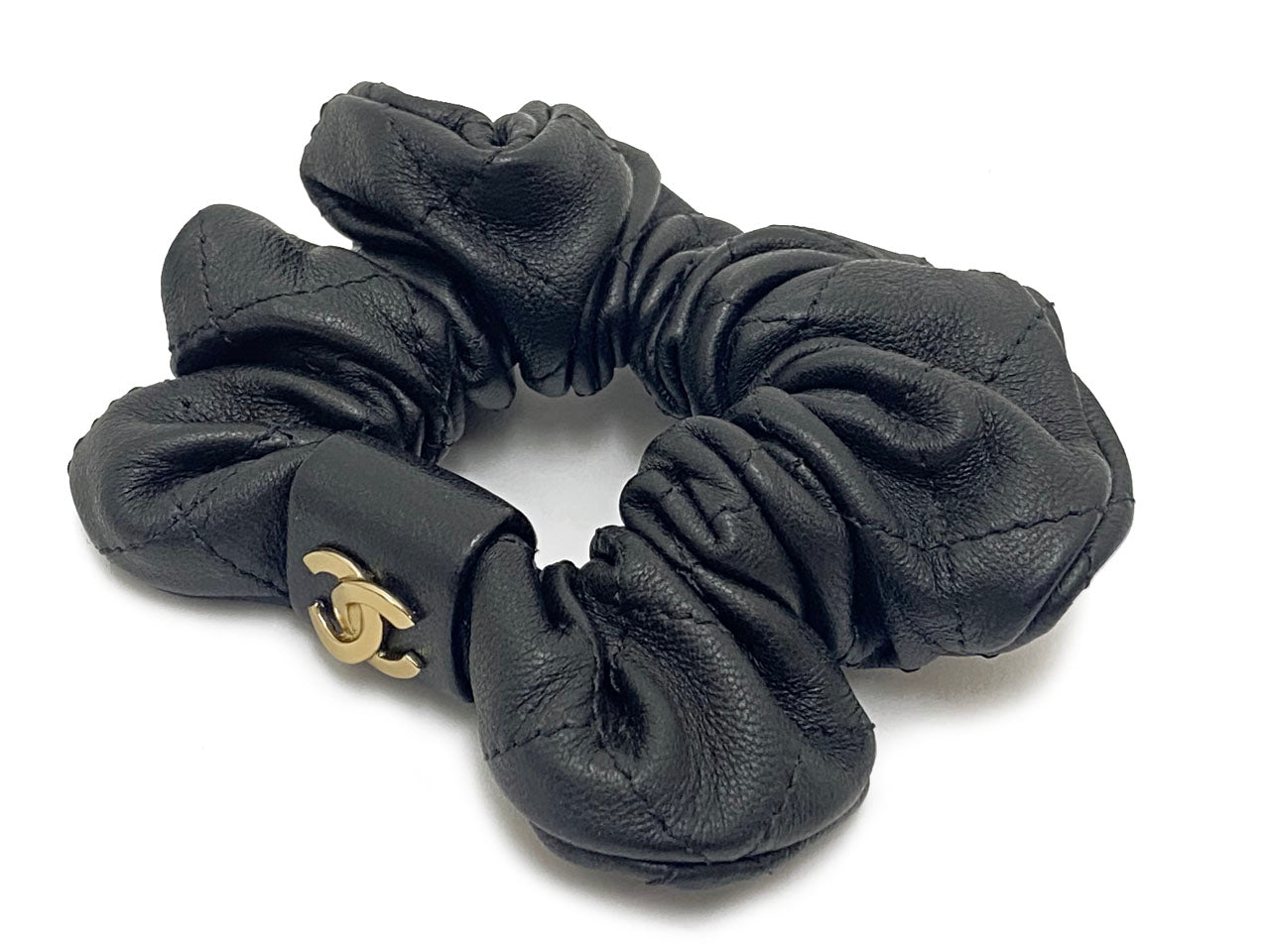 シャネル/レザー シュシュ