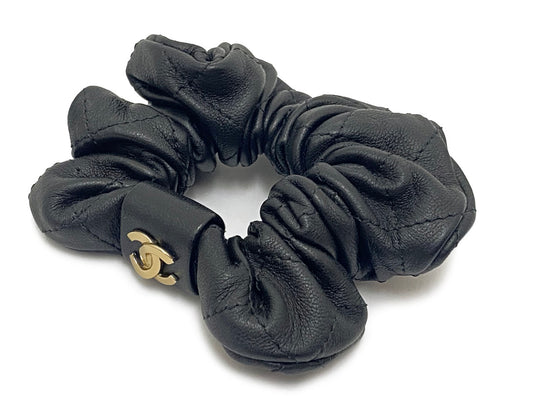 シャネル/レザー シュシュ