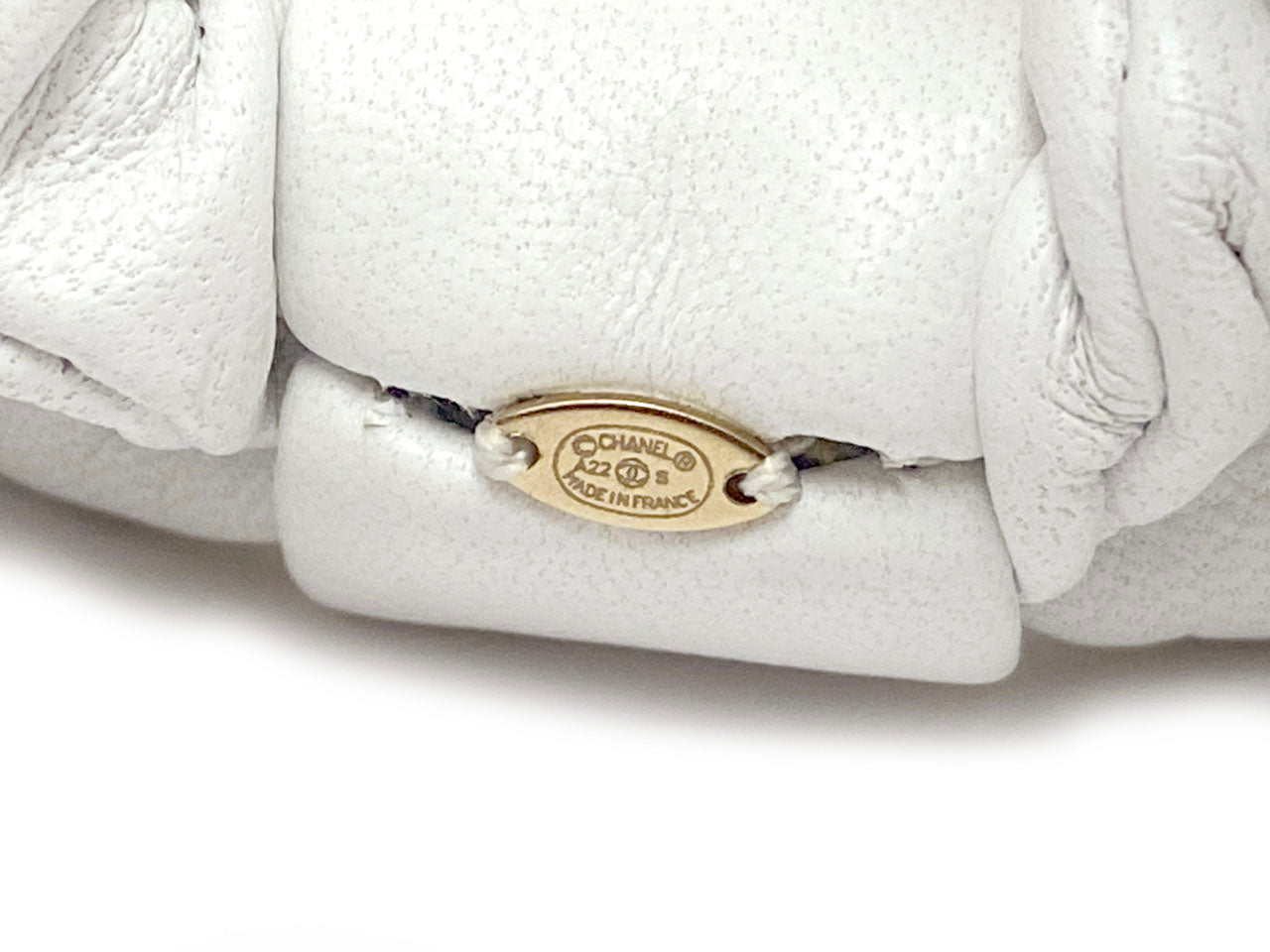 シャネル/レザー リボンシュシュ