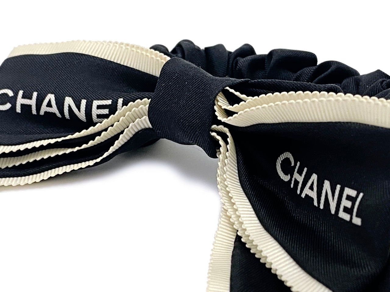 シャネル/シルク リボンシュシュ