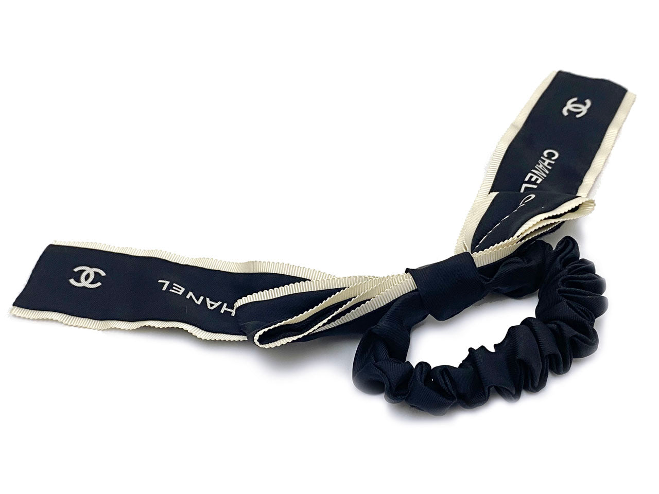 シャネル/シルク リボンシュシュ