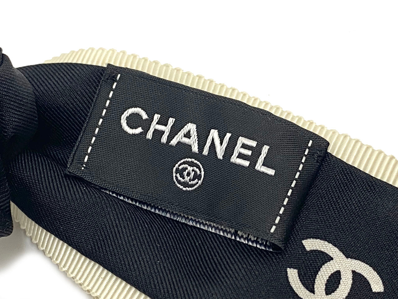 シャネル/シルク リボンシュシュ