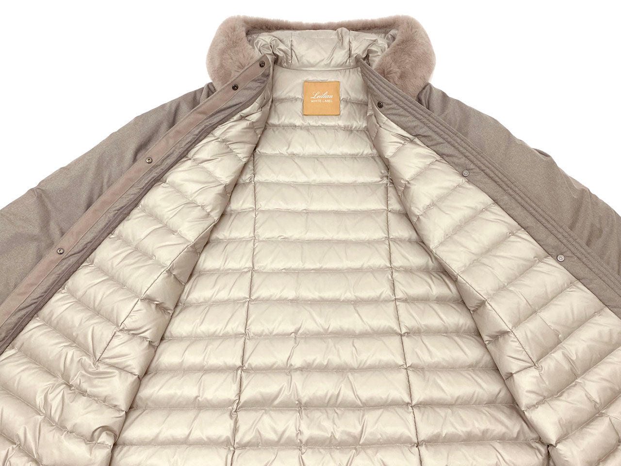 レリアン ホワイトレーベル/ファーフード ダウンコート