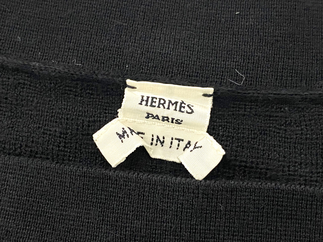 エルメス/エクスリブリスボタン ニットワンピース