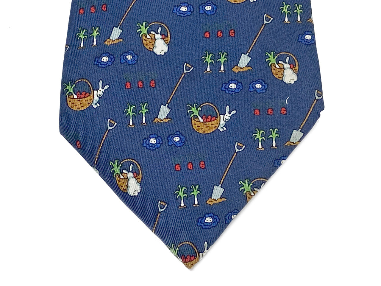 エルメス/メンズ プリント ネクタイ 【ラビット柄】