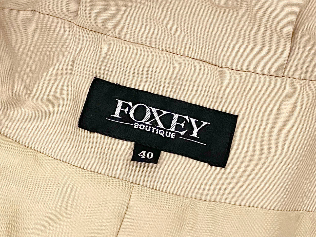 フォクシー FOXEY BOUTIQUE/ボタンレス シルクコート