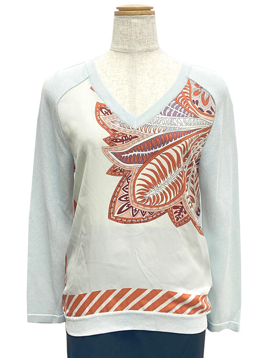 エルメス/長袖 ツイルレーヌセーター