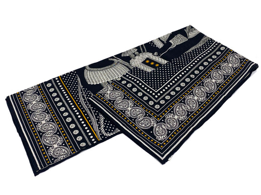エルメス/カレ140 カレジェアン カシミヤ＆シルクショール 《Zouaves et Dragons Bandana（ズアヴとドラゴン バンダナ）》