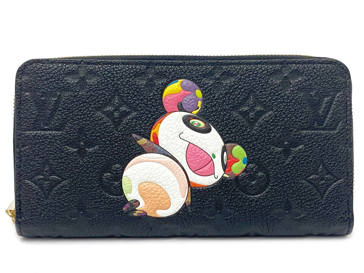 ルイヴィトン/村上隆コラボ 《LV × TM ジッピー・ウォレット パンダ》 M14160 日本限定 長財布 モノグラムアンプラントレザー