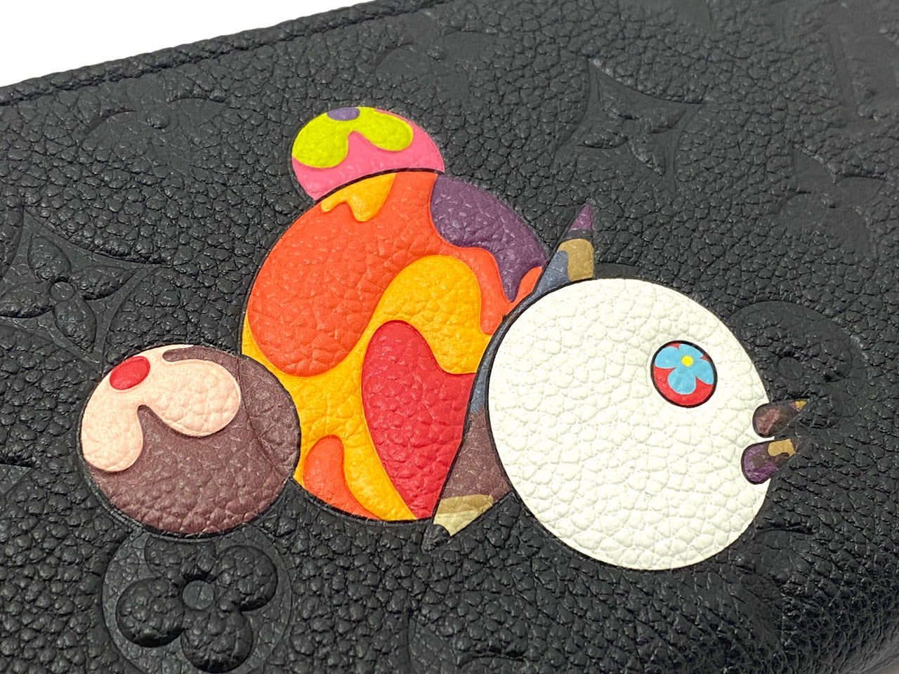 ルイヴィトン/村上隆コラボ 《LV × TM ジッピー・ウォレット パンダ》 M14160 日本限定 長財布 モノグラムアンプラントレザー