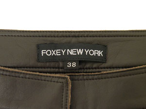 フォクシー FOXEY NEW YORK/ストレッチレザーパンツ【SALE】