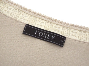 フォクシー FOXEY BOUTIQUE/レーストリミングトップス【SALE】