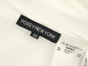 フォクシー FOXEY NEW YORK/ストレッチタフタスカート【SALE】